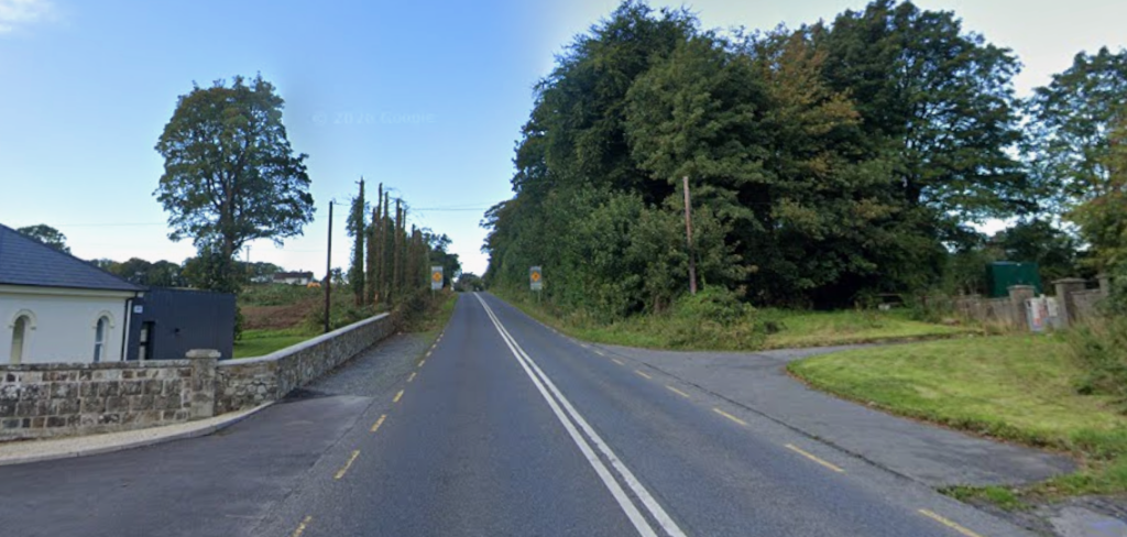 The R680 just outside Kilmeaden, near the scene of the collision.