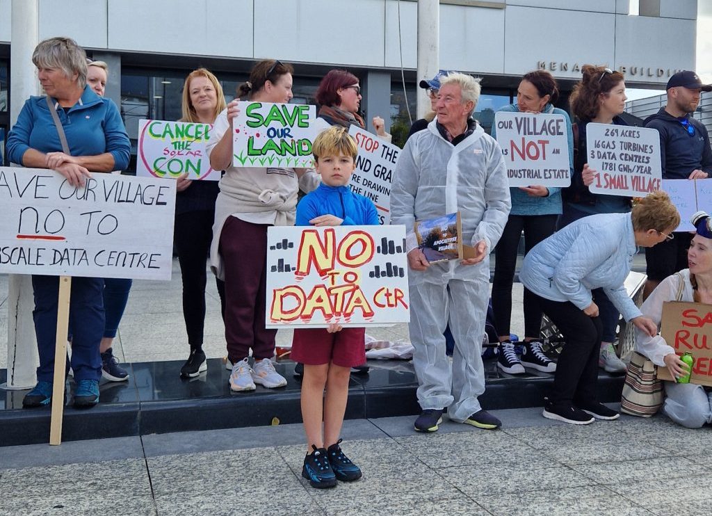 Kilmeaden data centre protest