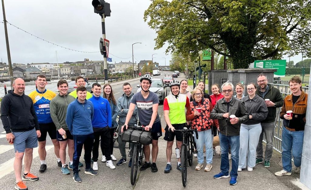 A hero’s welcome after round the world cycle