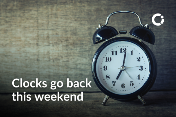 Clocks go back this weekend